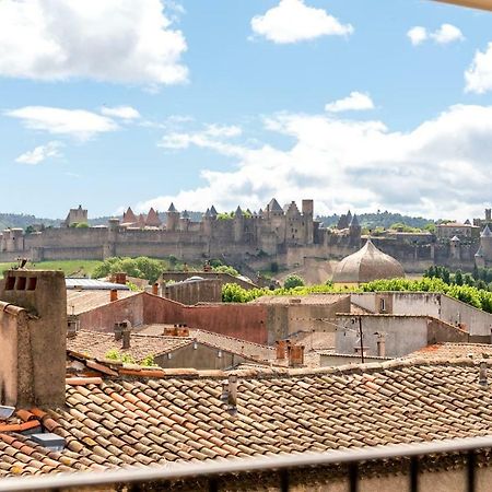 Les Cles De Laure - Wine Loft, Terrasse Et Vue Extraordinaire Sur La Cite Medievale Carcassone Exterior photo